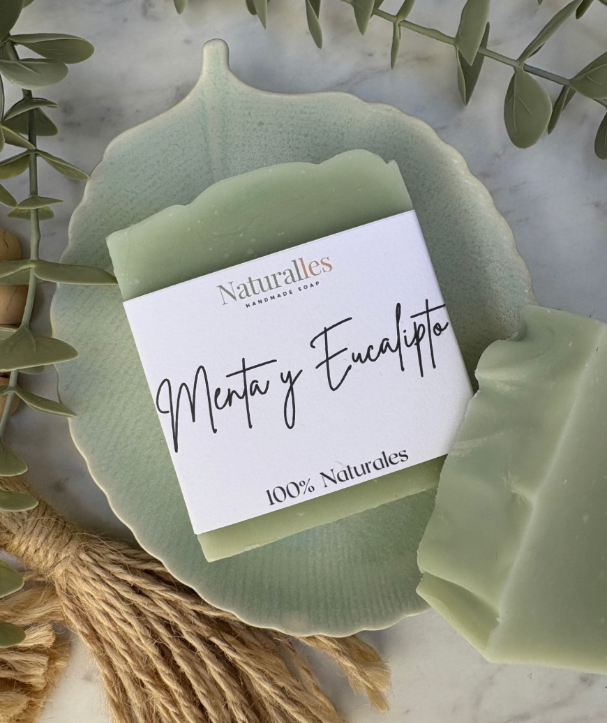 Jabón Artesanal de Menta y Eucalipto