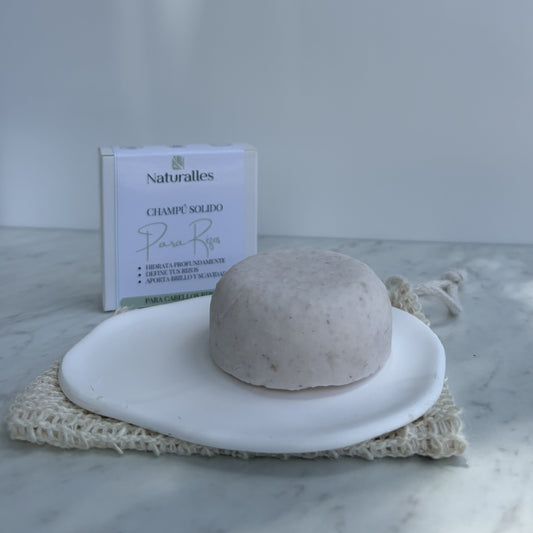 Champú solido para cabello rizo