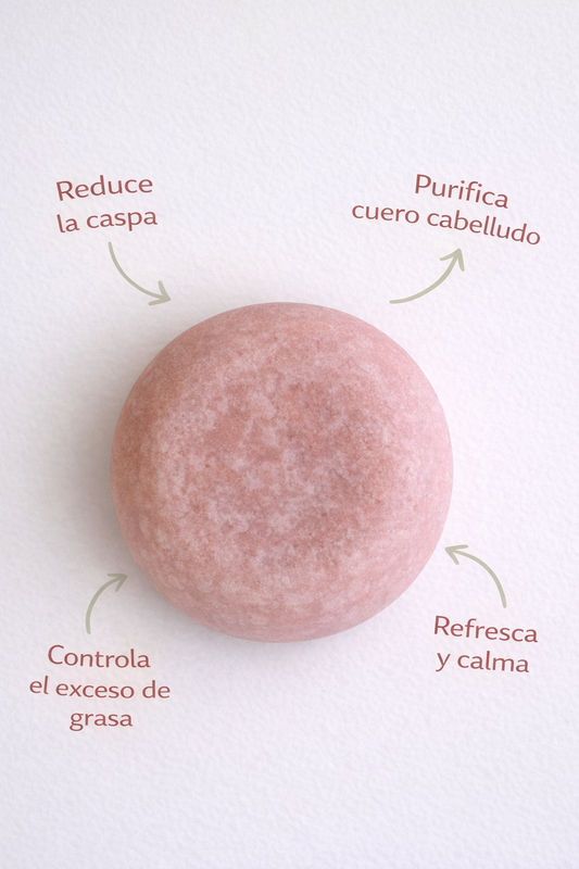 Champú solido para prevenir la caspa