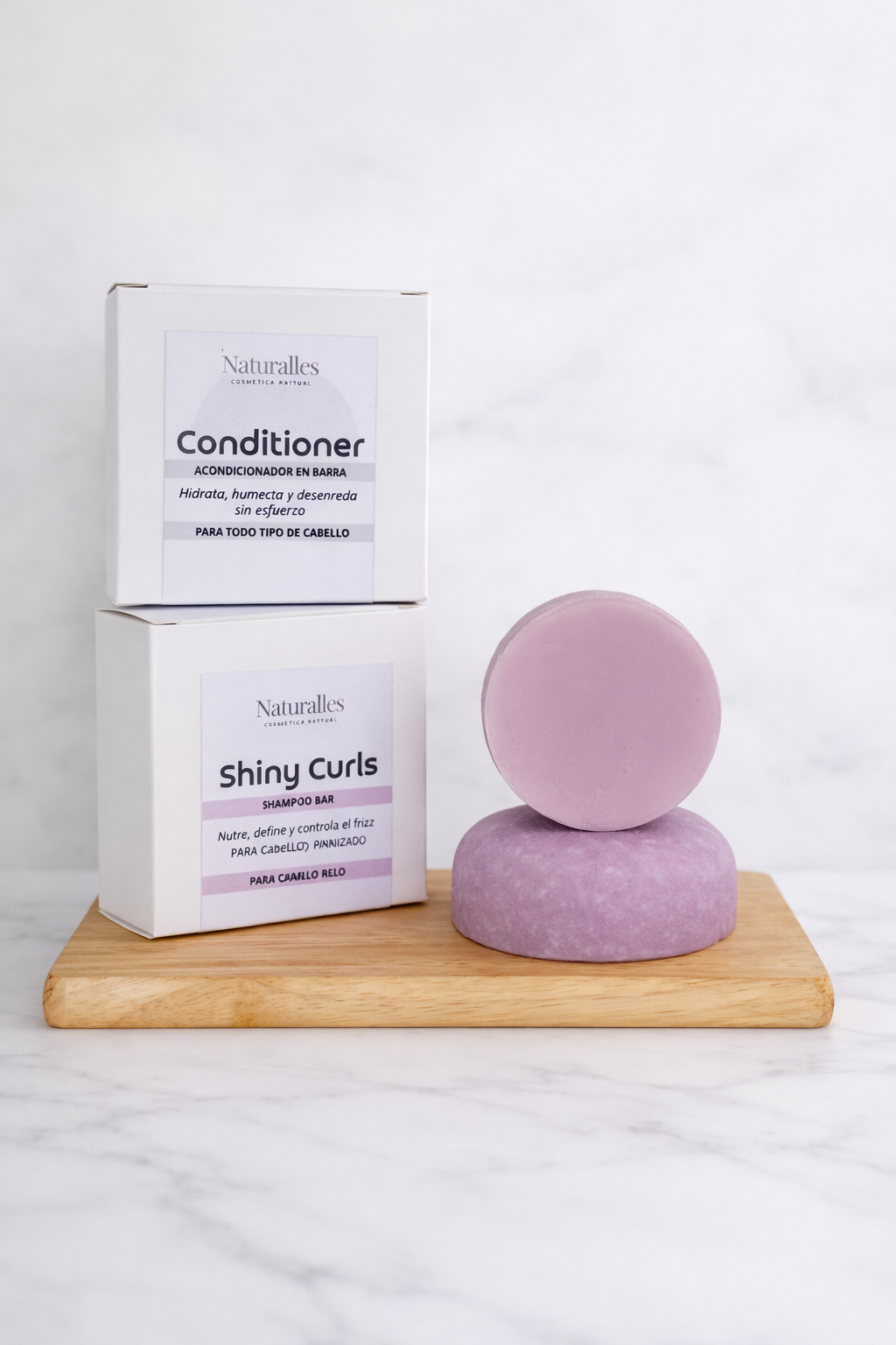 Champú solido para cabello rizo