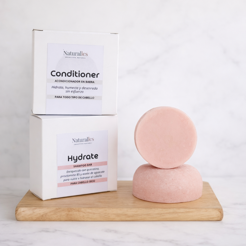 Champu solido para cabello seco y maltratado