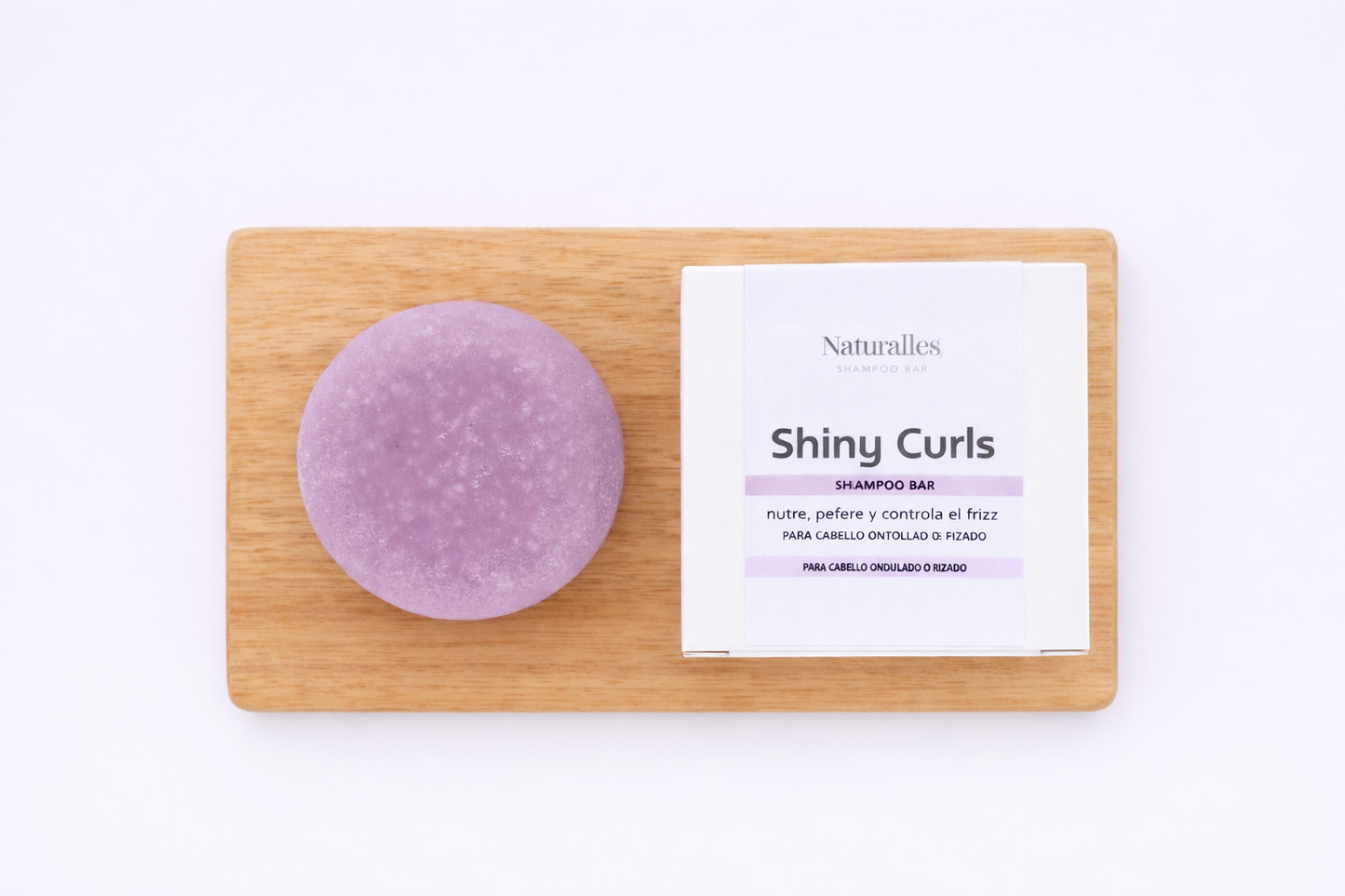 Champú solido para cabello rizo