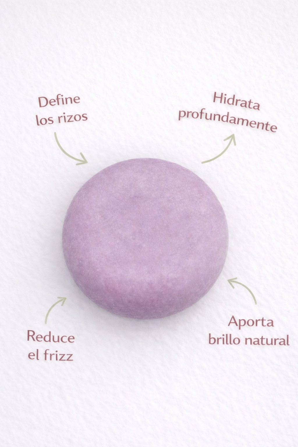 Champú solido para cabello rizo